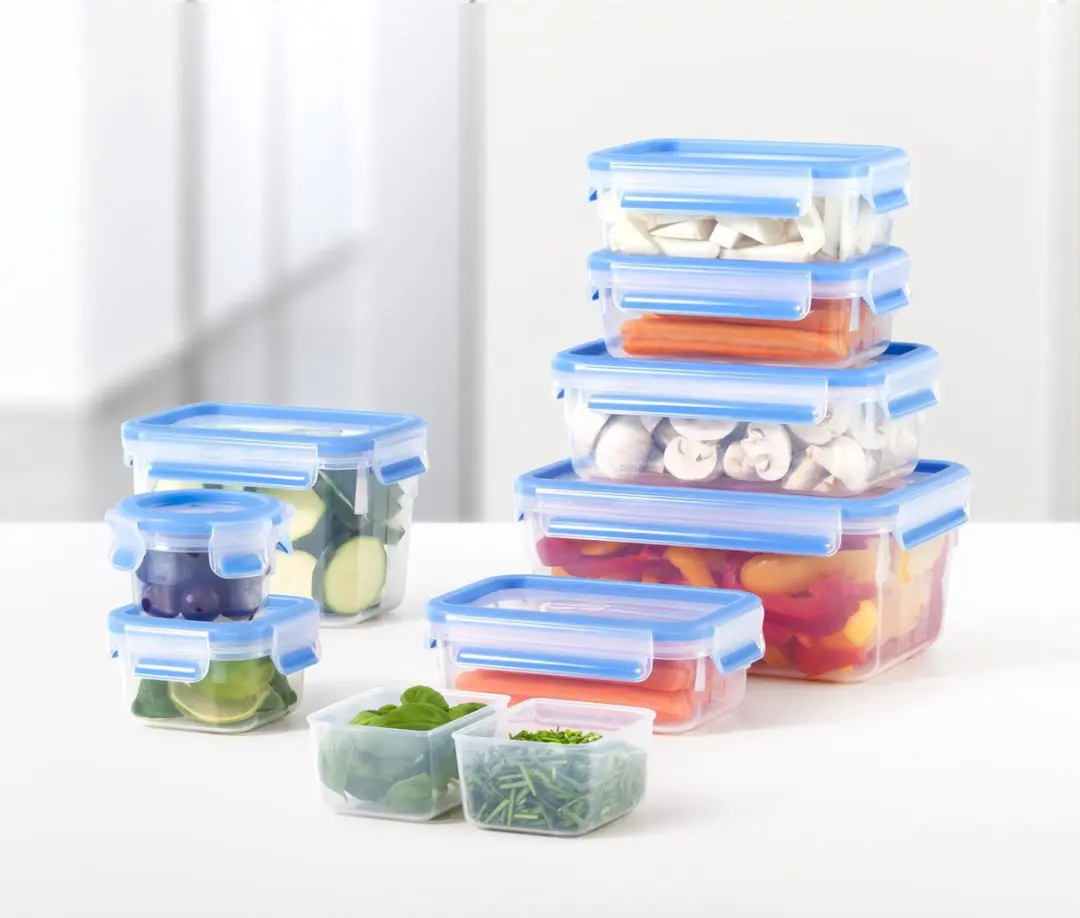 Tefal MasterSeal Fresh Vershouddoos 0.85L - 3 Vakken - Transparant/Blauw