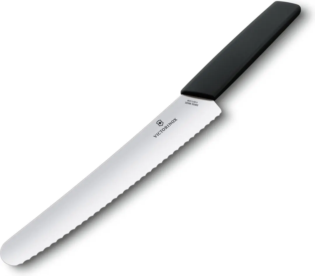 Victorinox Swiss Modern Broodmes 22cm - Zwart