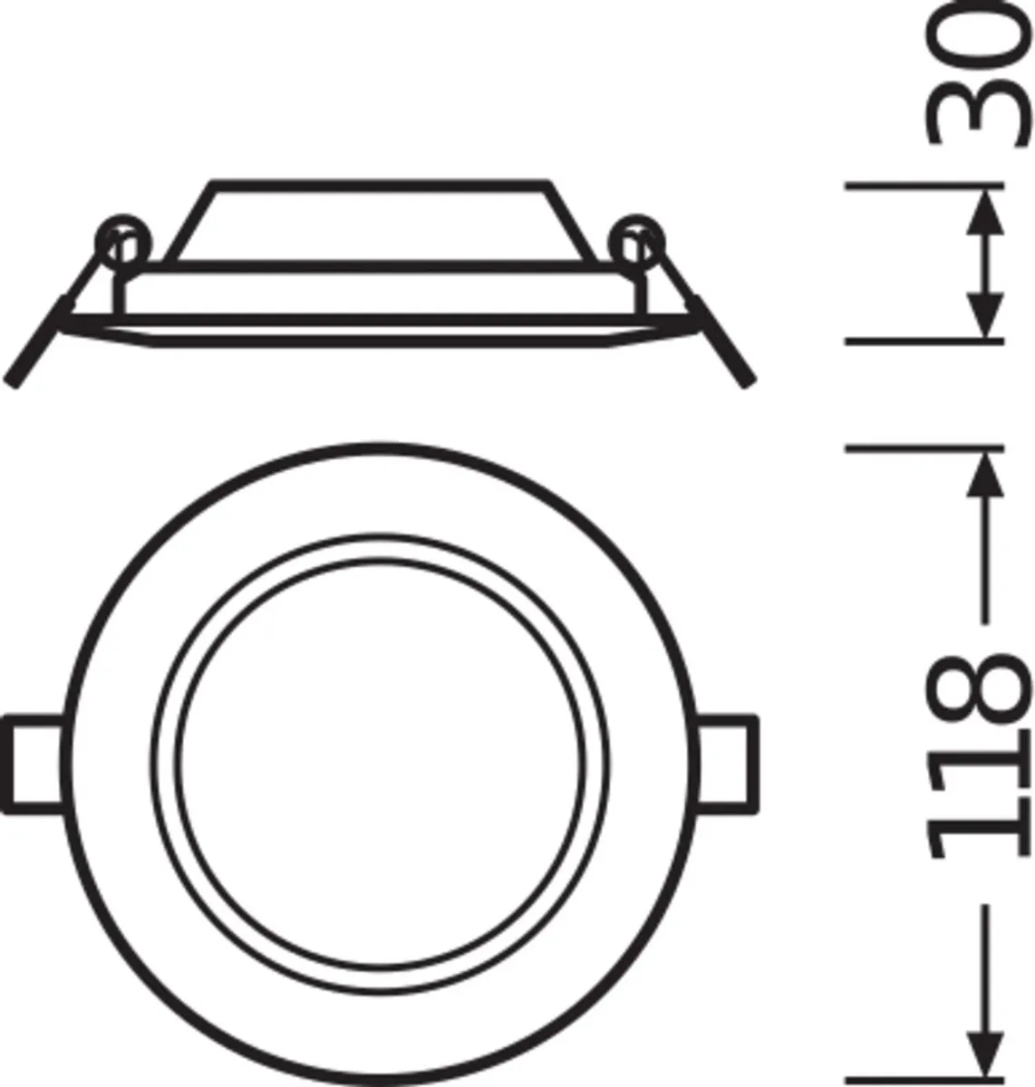 LEDVANCE Downlight Slim E3AUR 12W