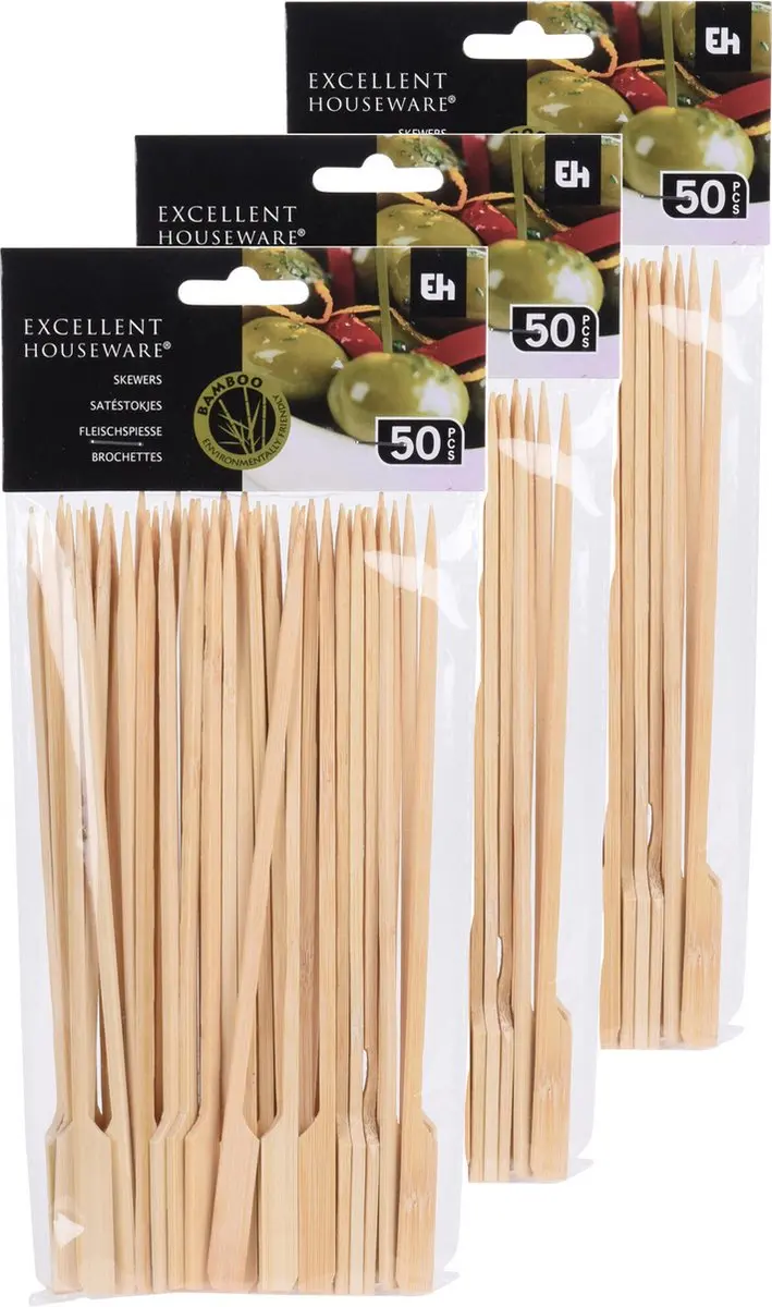 Excellent Houseware Bamboe Sateprikkers 200 Stuks