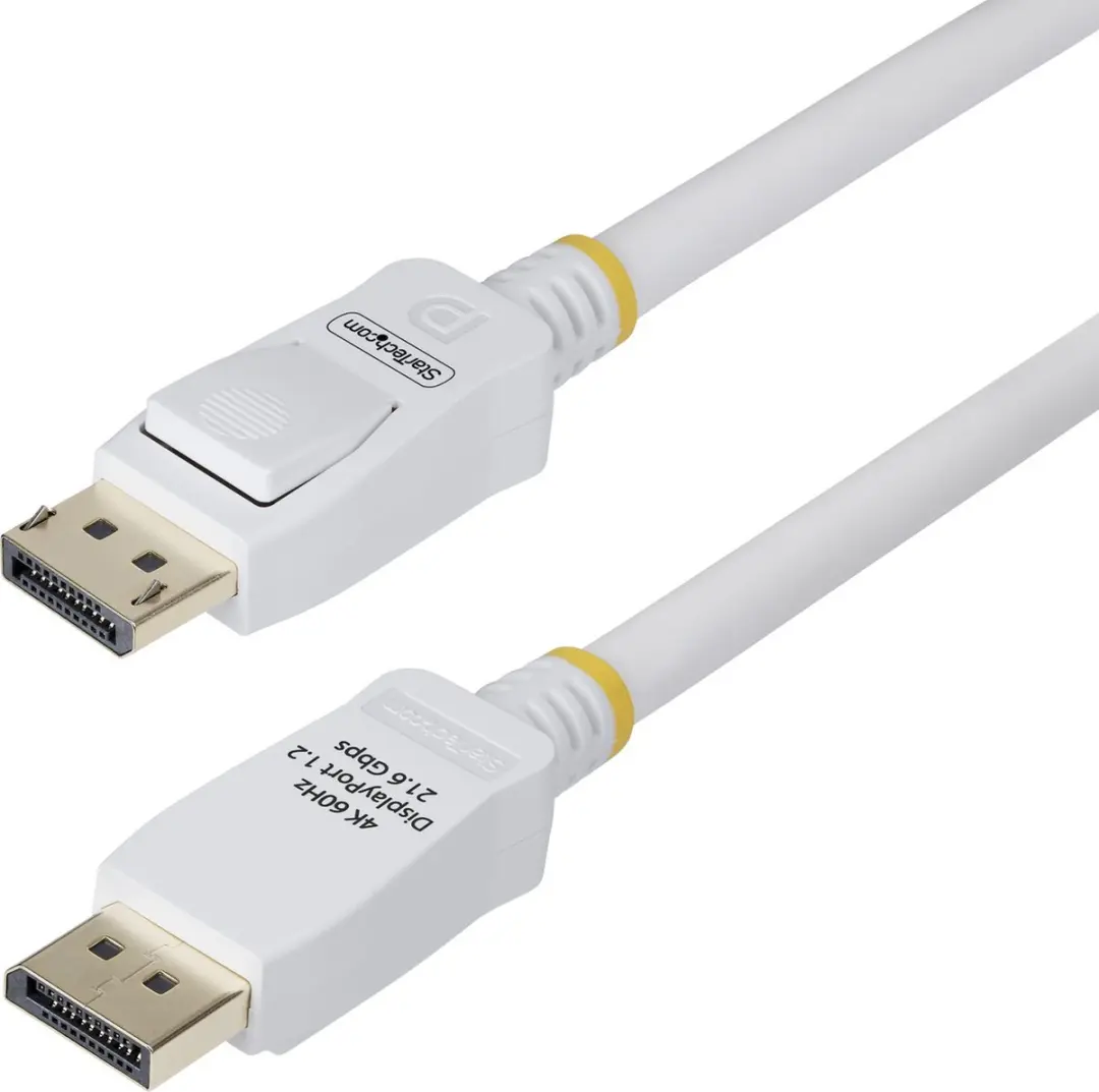 Startech DP12-CABLE-6FTW DisplayPort Kabel 1,8m - Wit - 4K 60Hz