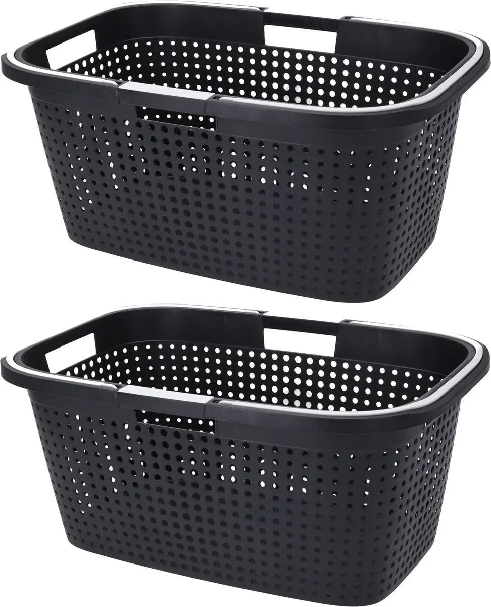 Excellent Houseware Wasmand Antraciet Grijs