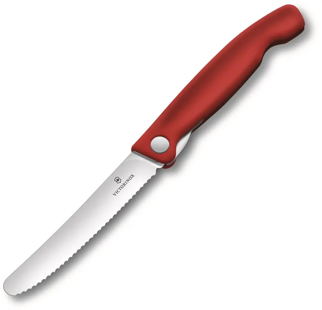 Victorinox Swiss Classic Inklapbaar Tomatenmes 11cm - Kartel - Rood