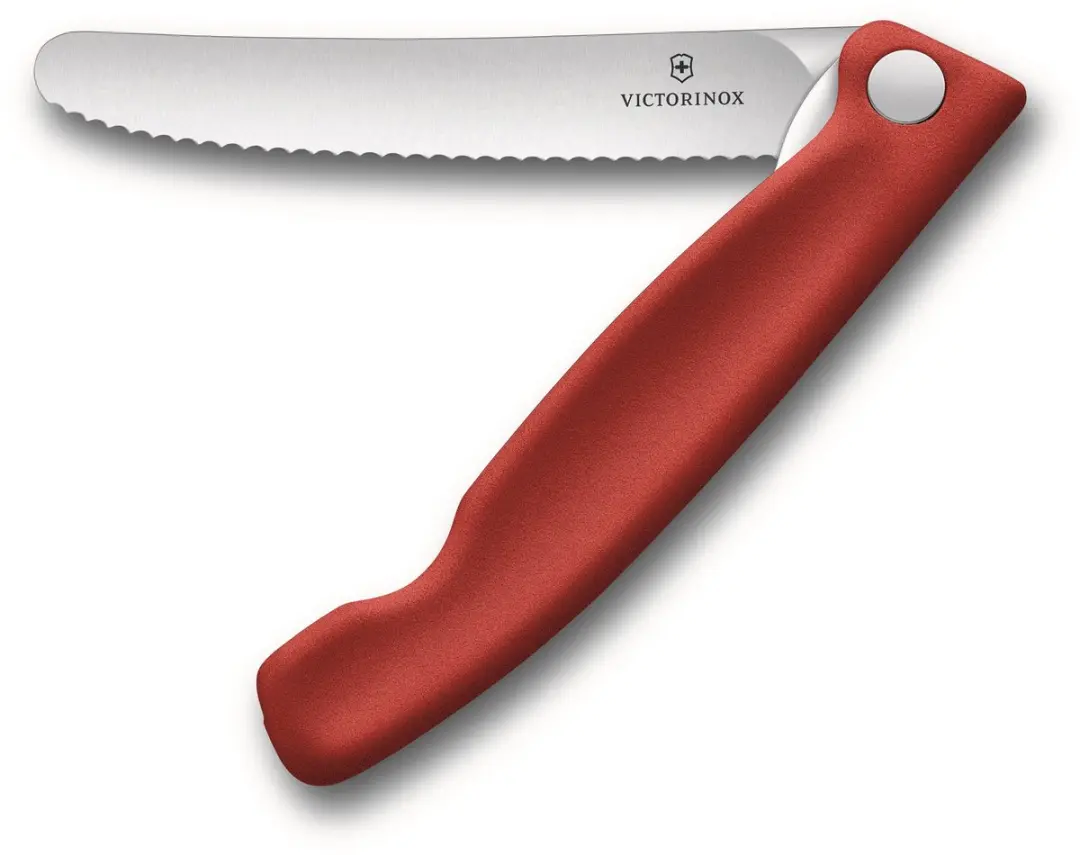 Victorinox Swiss Classic Inklapbaar Tomatenmes 11cm - Kartel - Rood