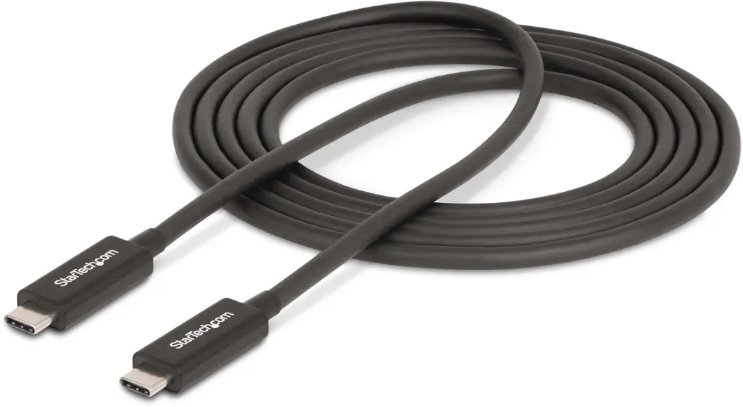 Startech.com Thunderbolt 4 Kabel 2m - 40Gbps 100W PD - Zwart