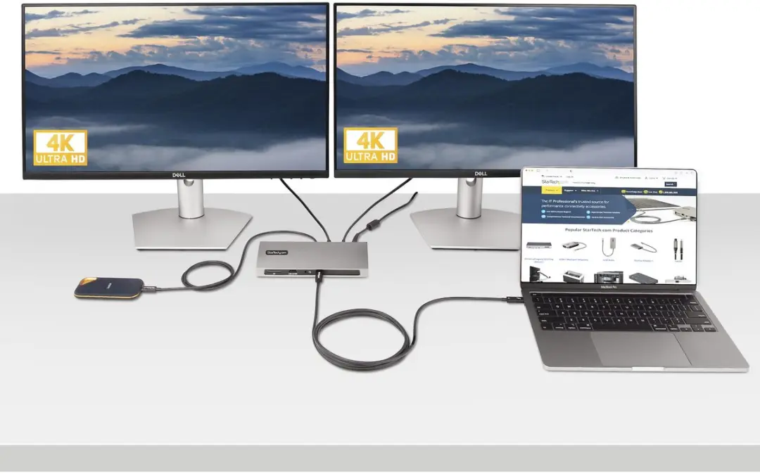 Startech.com Thunderbolt 4 Kabel 2m - 40Gbps 100W PD - Zwart