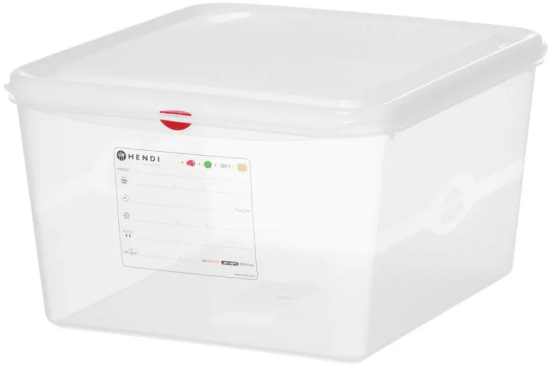HENDI GN 2/3 Gastronormbak 19L - Transparant