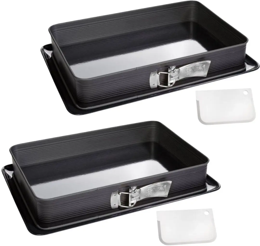 Zenker Deluxe Set 2 Rechthoekige Springvormen 42x29cm
