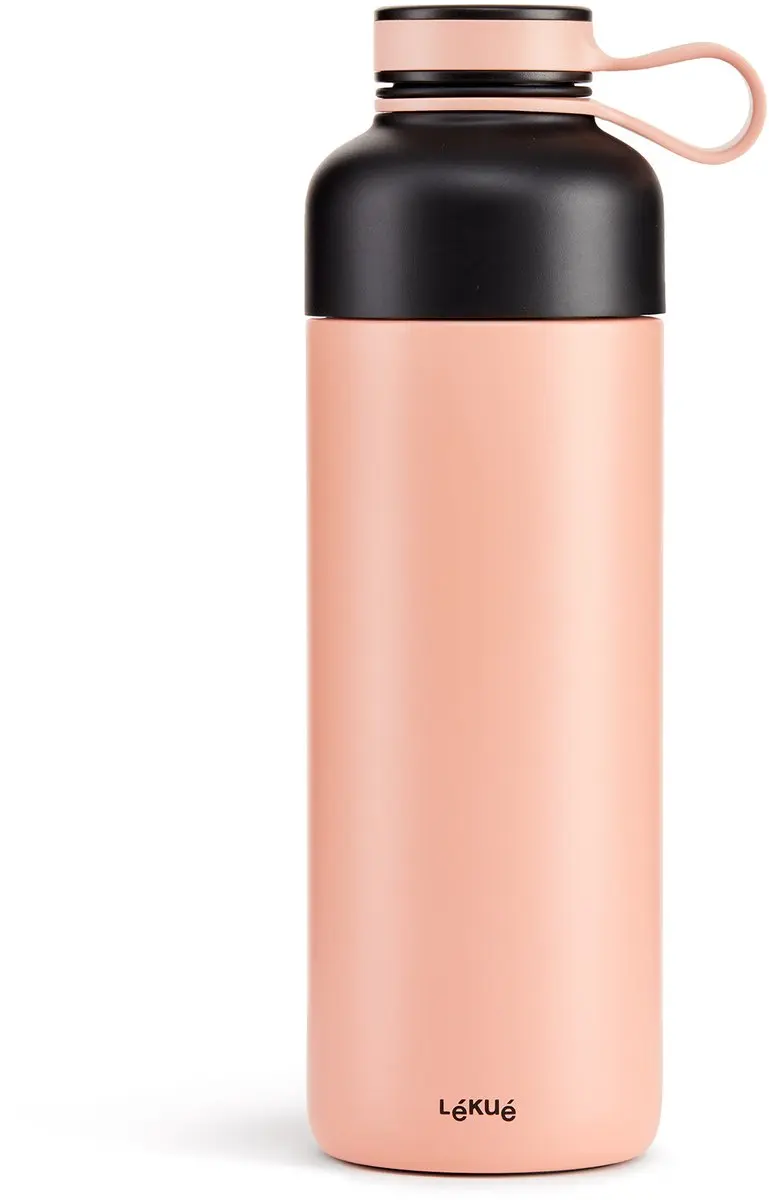 Lékué Isoleerfles To Go 500ml - Coral Pink