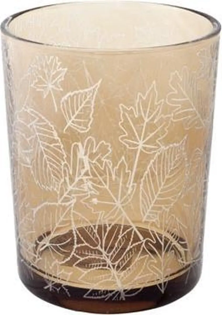 Cosy&Trendy Theelichthouder Fume White Leaves