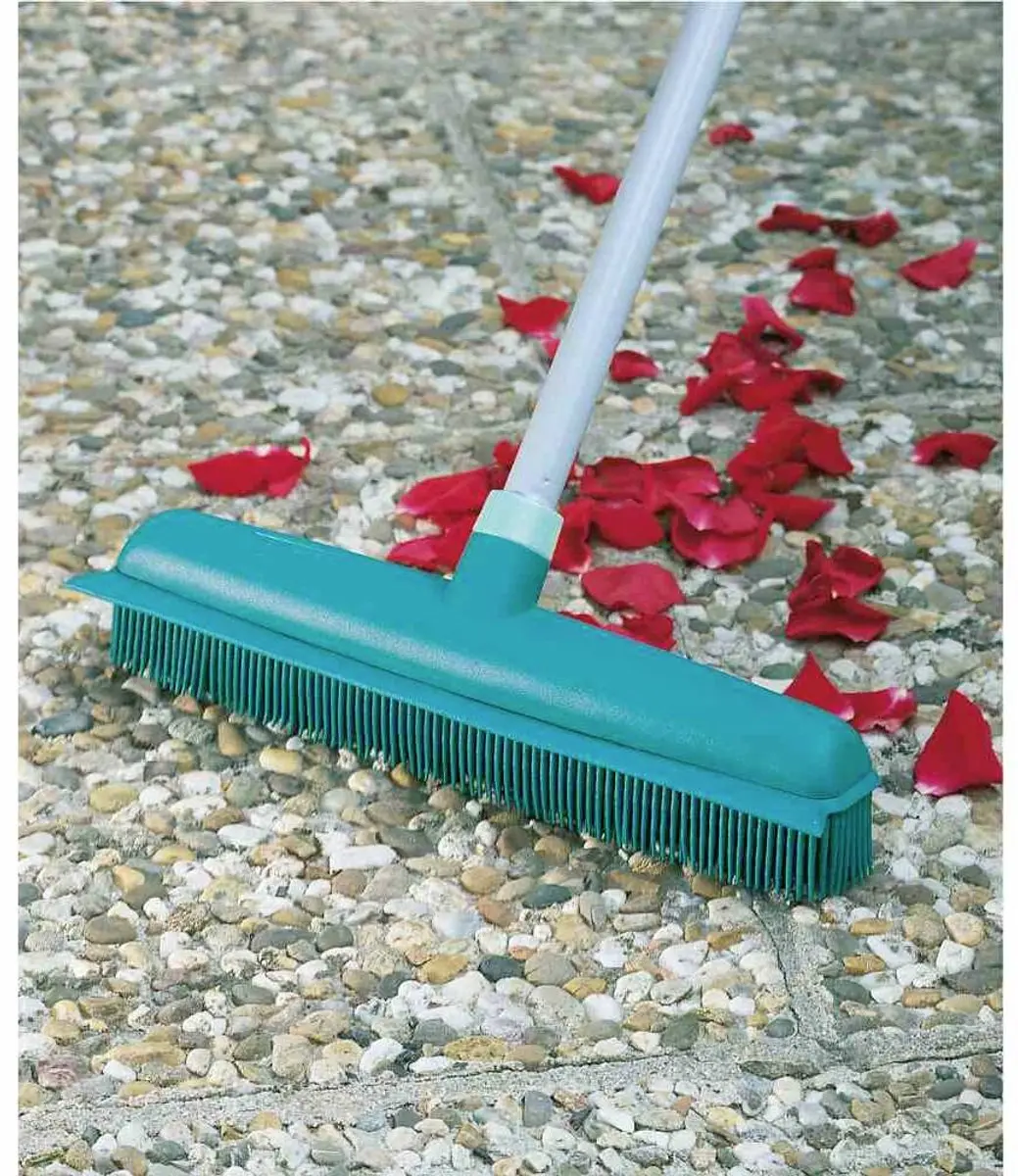 Leifheit Classic Suprabezem 56415 - Telescoop 80-140cm - 35cm Grijs/Turquoise