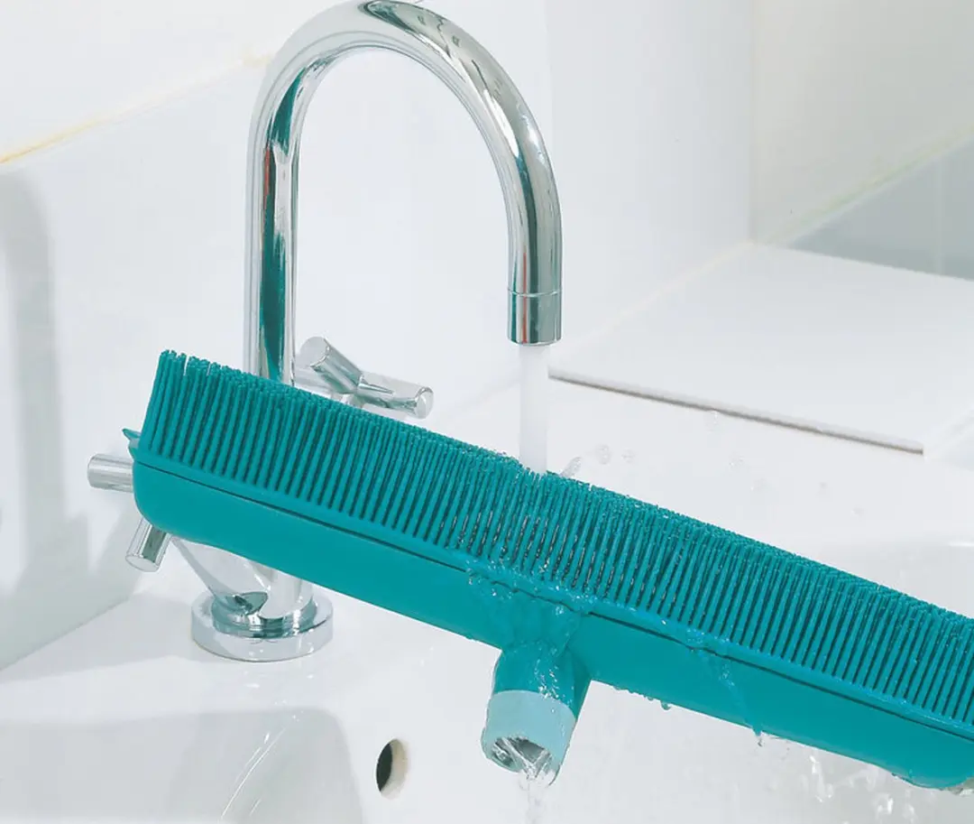 Leifheit Classic Suprabezem 56415 - Telescoop 80-140cm - 35cm Grijs/Turquoise