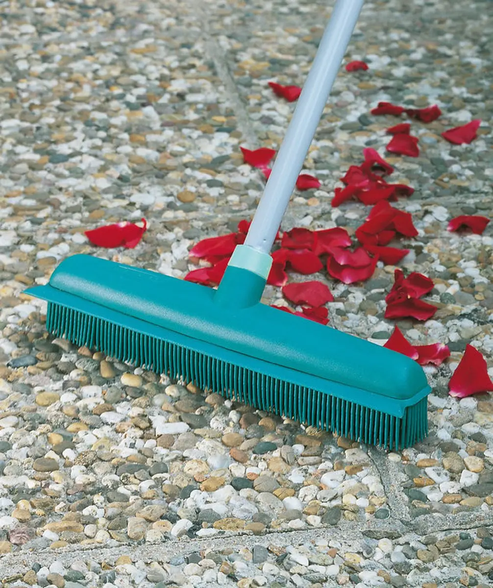 Leifheit Classic Suprabezem 56415 - Telescoop 80-140cm - 35cm Grijs/Turquoise