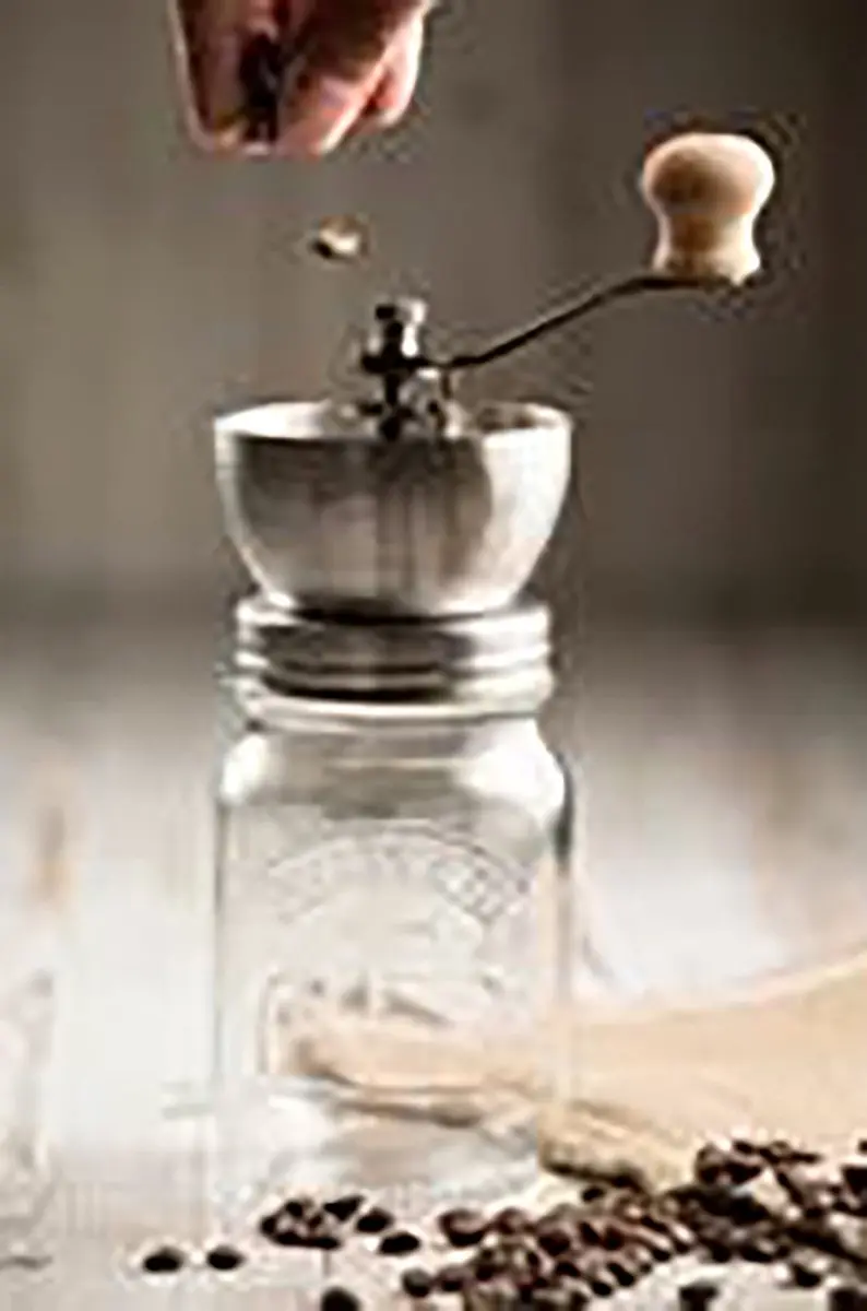 Kilner Koffiemolen 500ml - Bonenmaler - Transparant