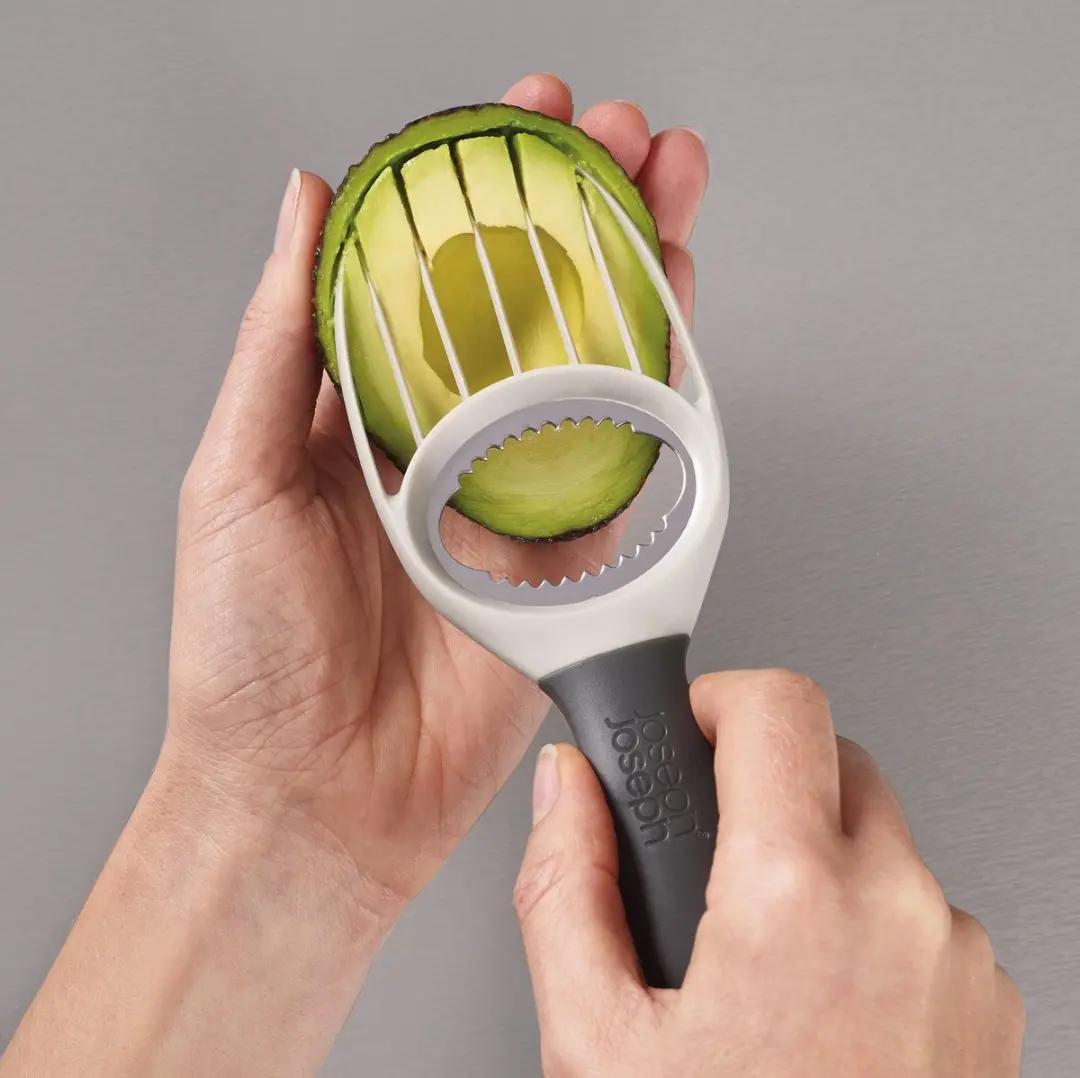 Joseph Joseph Avocadosnijder 3-in-1 - Grijs/Wit