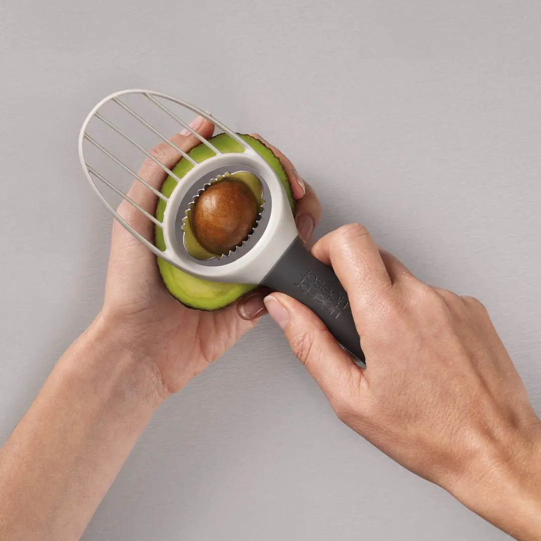 Joseph Joseph Avocadosnijder 3-in-1 - Grijs/Wit