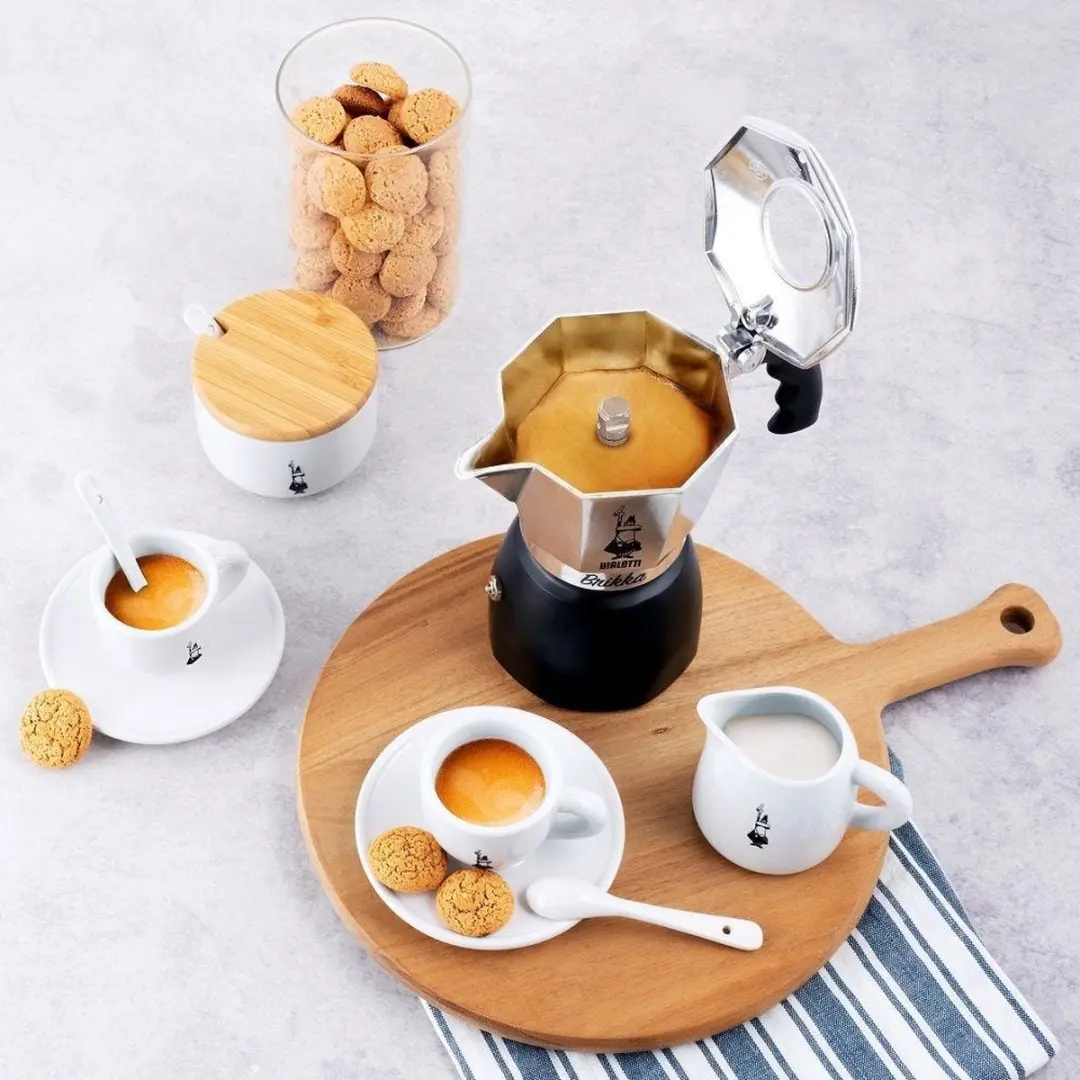 Bialetti Brikka Revolution 2 Kops Espressopot - Zwart/Zilver