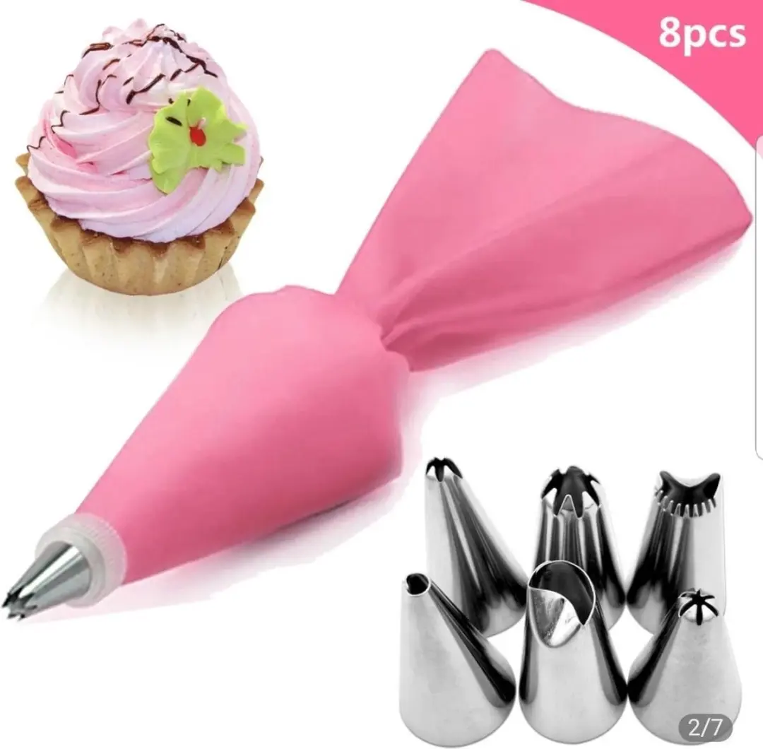 HENDI Ronde Spuitmondjes Set 7-delig - Zilver