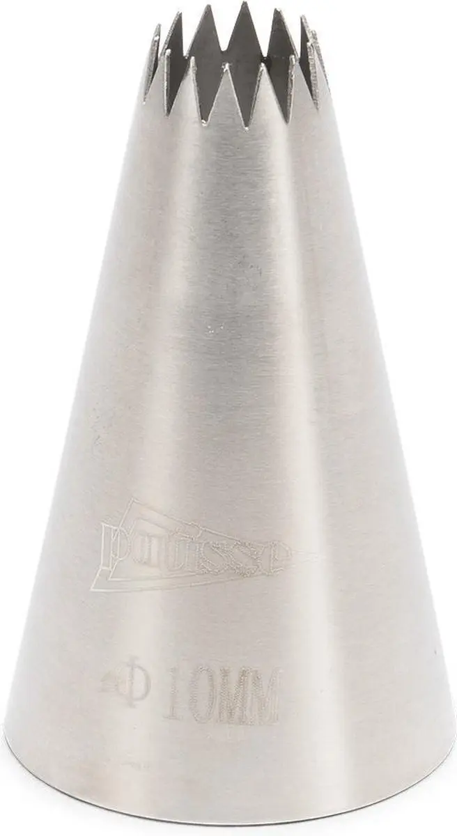 Patisse Spuitmondje Kroon 6mm RVS