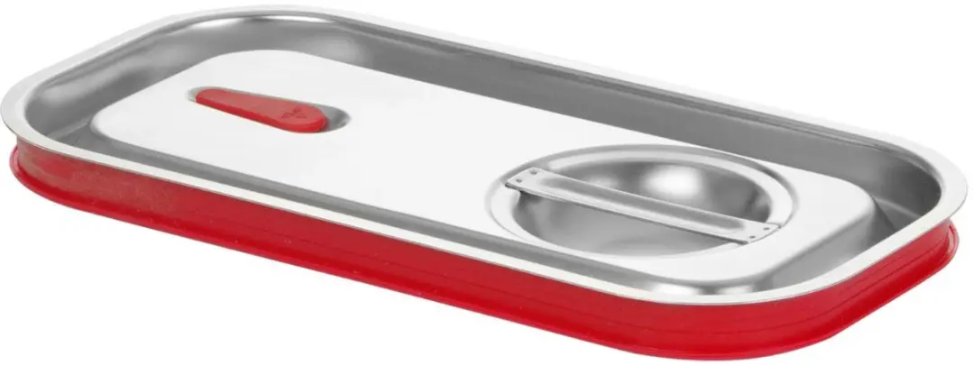 HENDI Deksel GN 325x176mm - Siliconenrand - Zilver