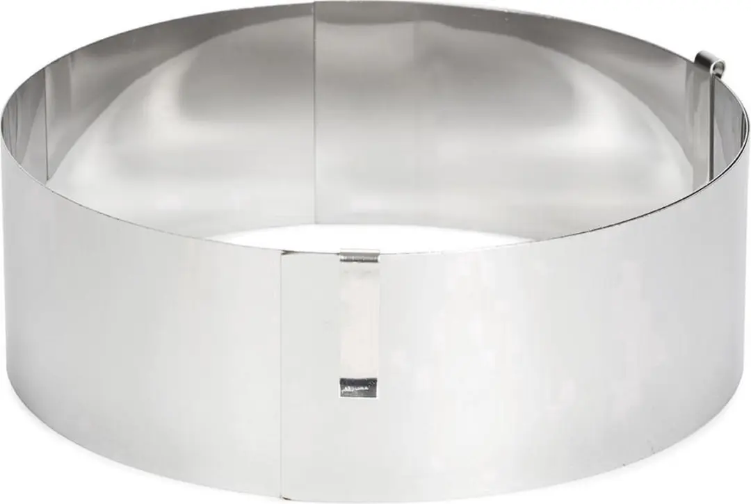 Patisse Taartring Verstelbaar RVS - Zilver