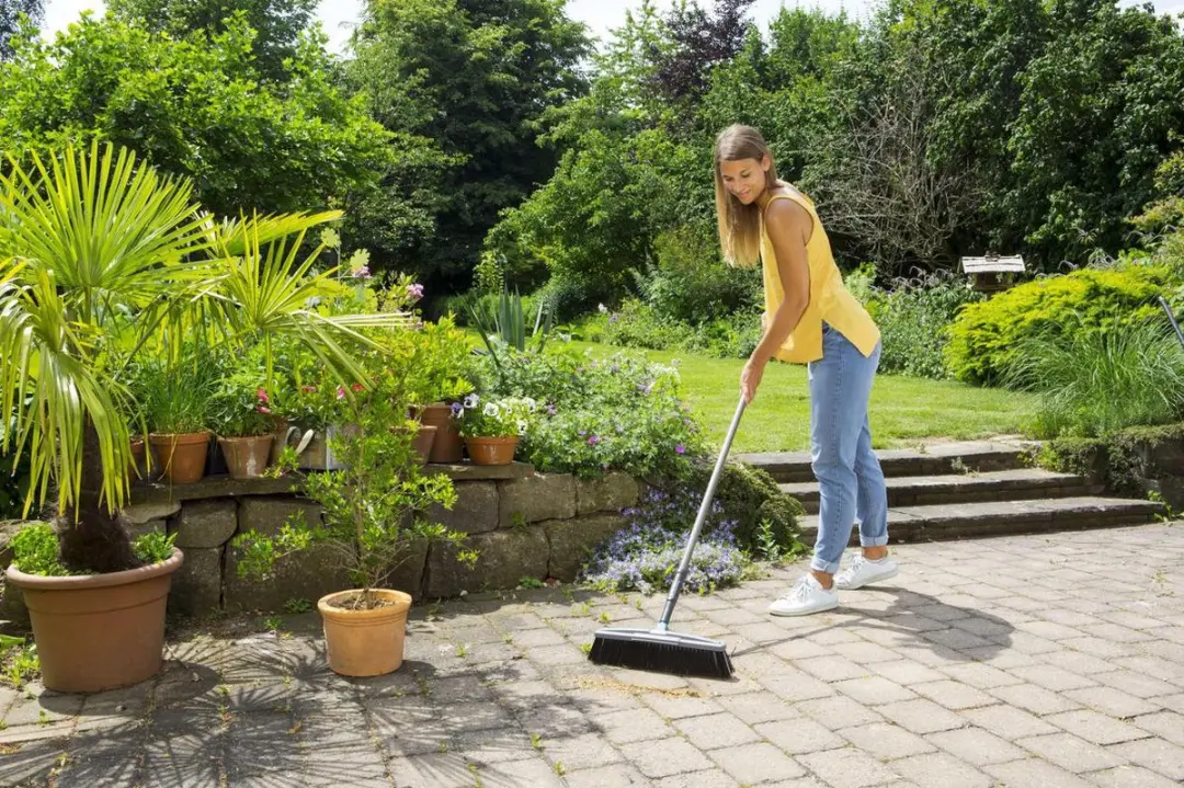 Gardena NatureLine Straatbezem 45cm - Grijs
