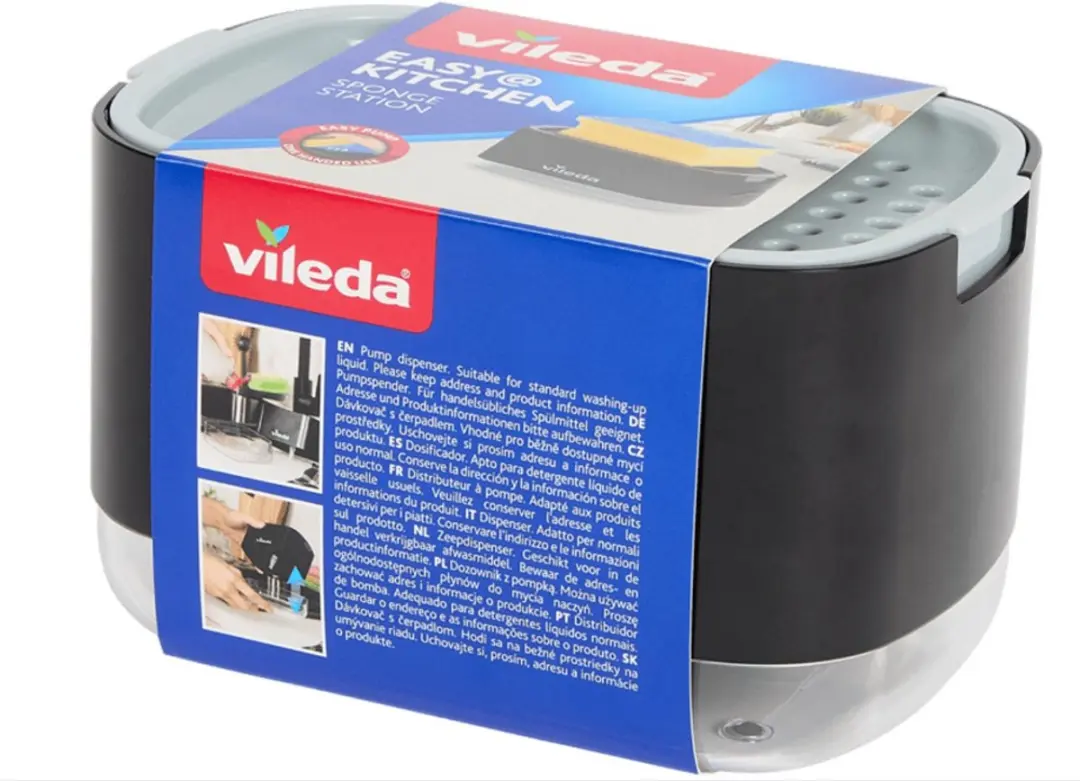Vileda Zeepdispenser & Sponsstation - 7 Stuks Geel