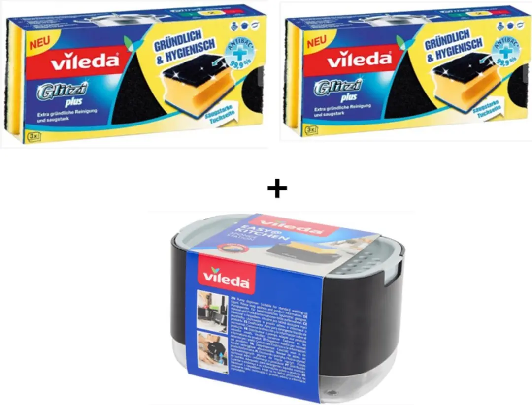 Vileda Zeepdispenser & Sponsstation