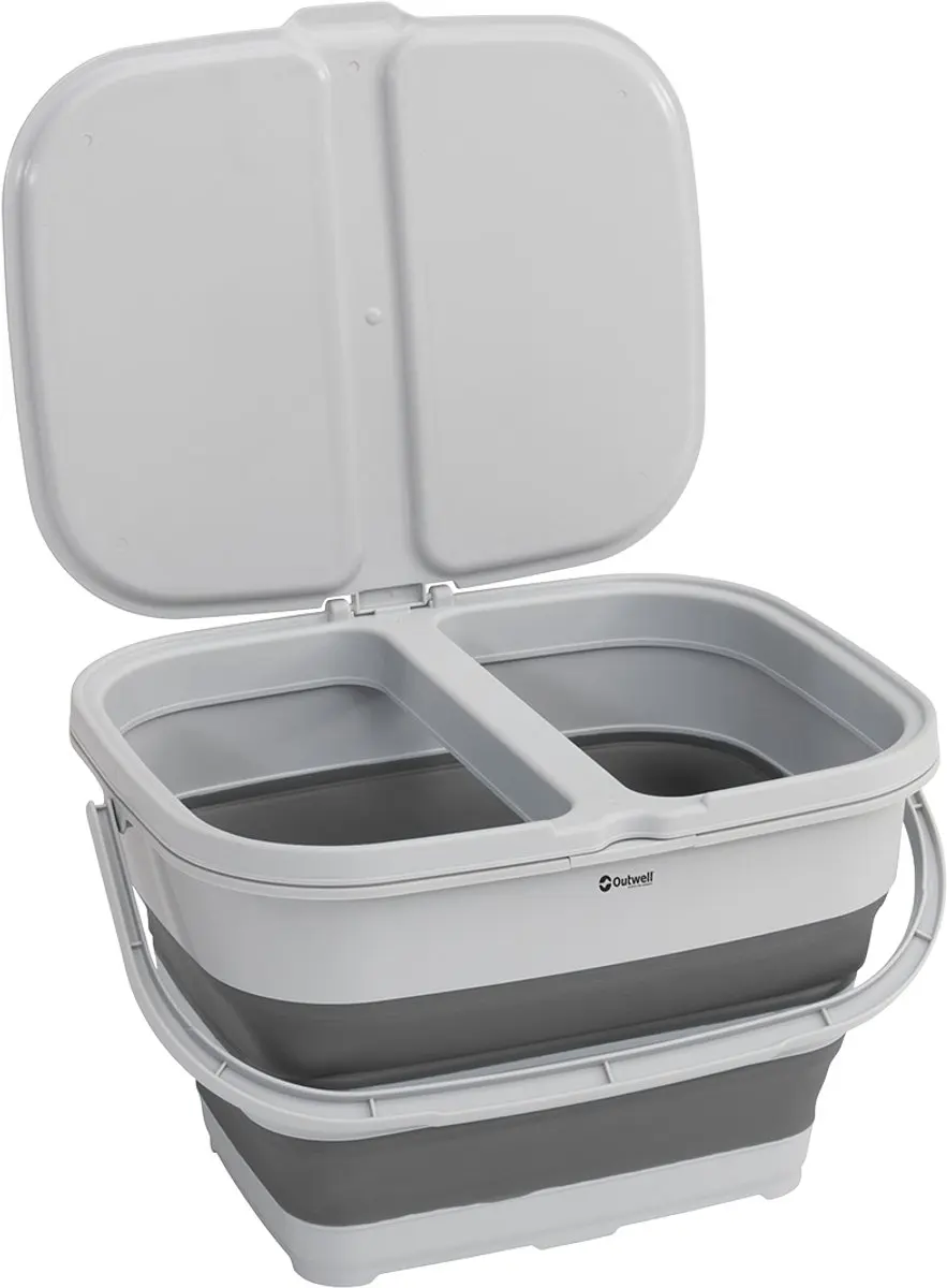 Outwell Collaps RecycleIt Afvalbak 30L - Grey Mist