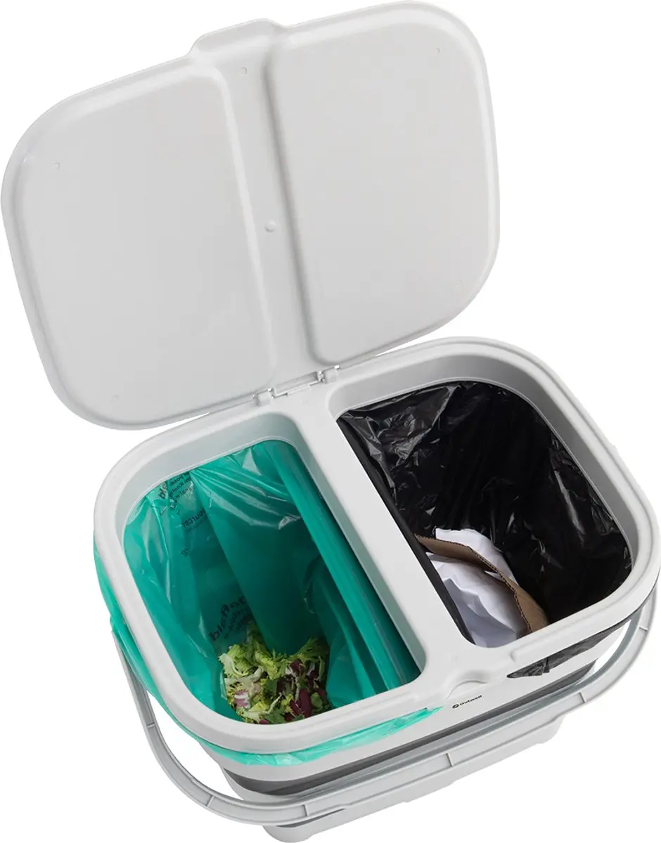 Outwell Collaps RecycleIt Afvalbak 30L - Grey Mist