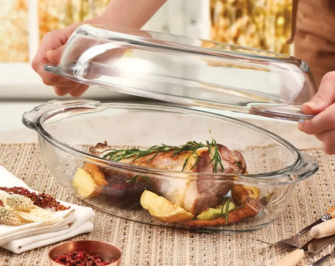 Pasabahce Ronde Ovenschaal Met Deksel 1900ml - Multi