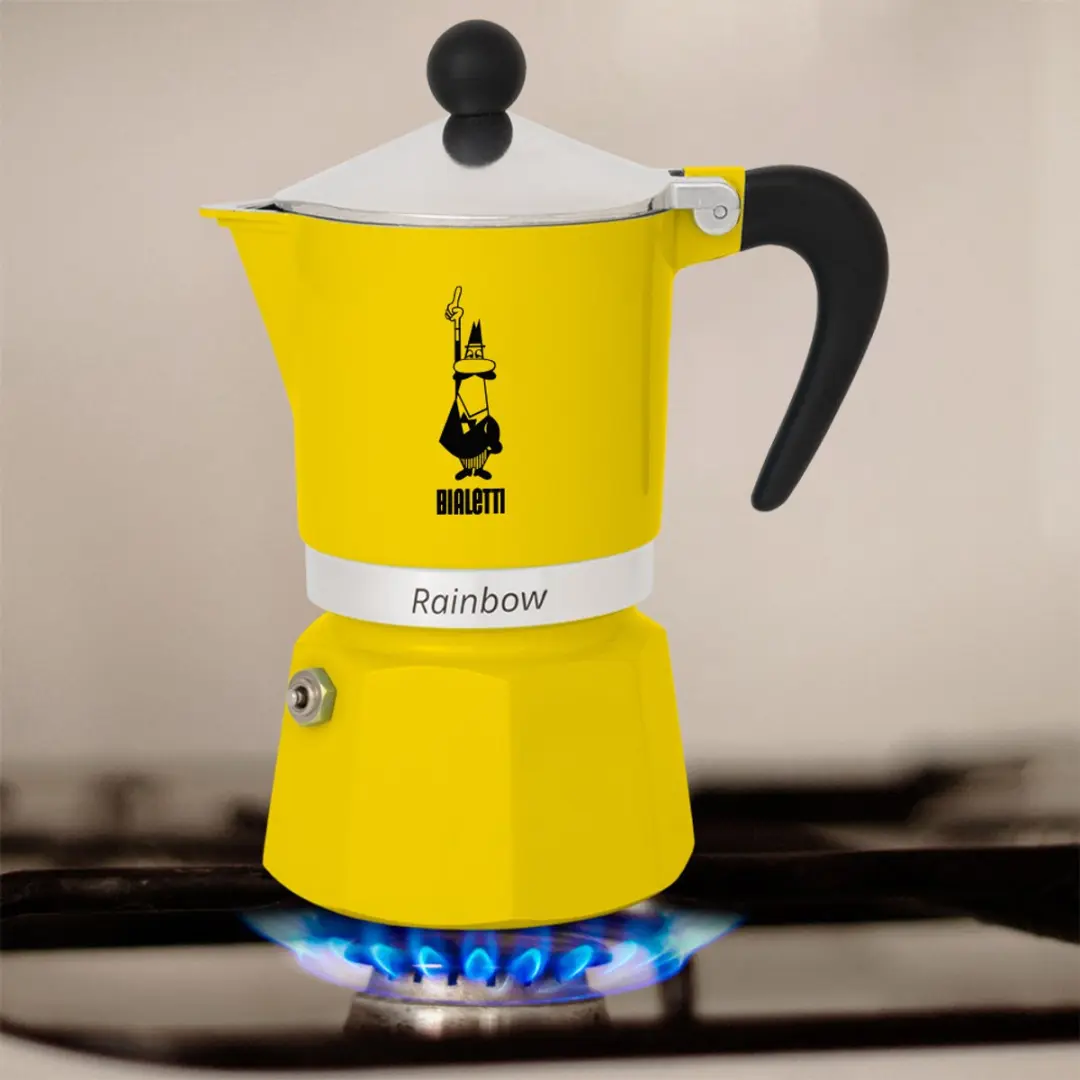 Bialetti Rainbow Percolator 200ml - 1 Kop - Geel