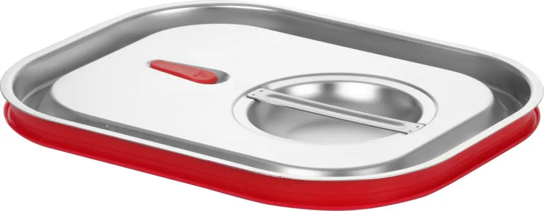 HENDI Deksel GN 530x325mm Siliconen - Zilver
