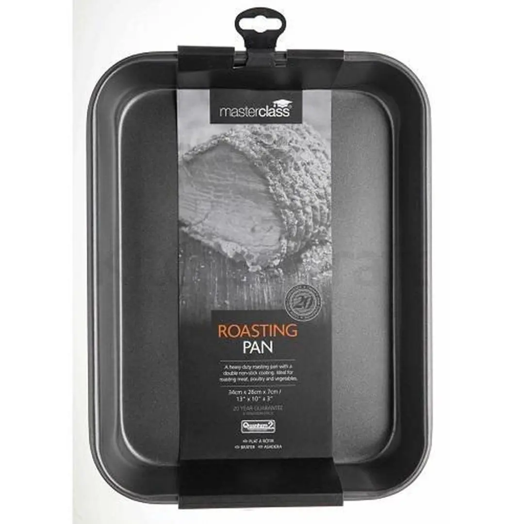 MasterClass Braadpan 34x26cm - Anti-aanbaklaag - Grijs