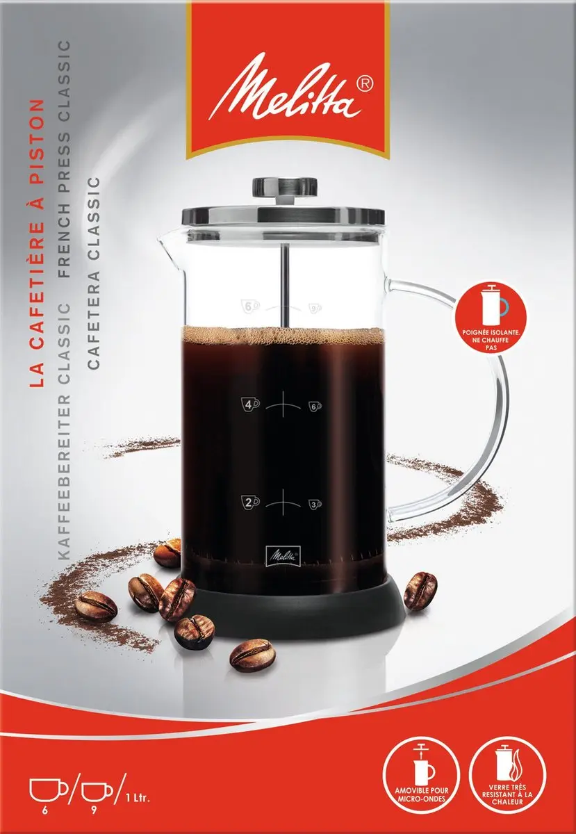 Melitta French Press Classic 8 Cups 1L - 6713355