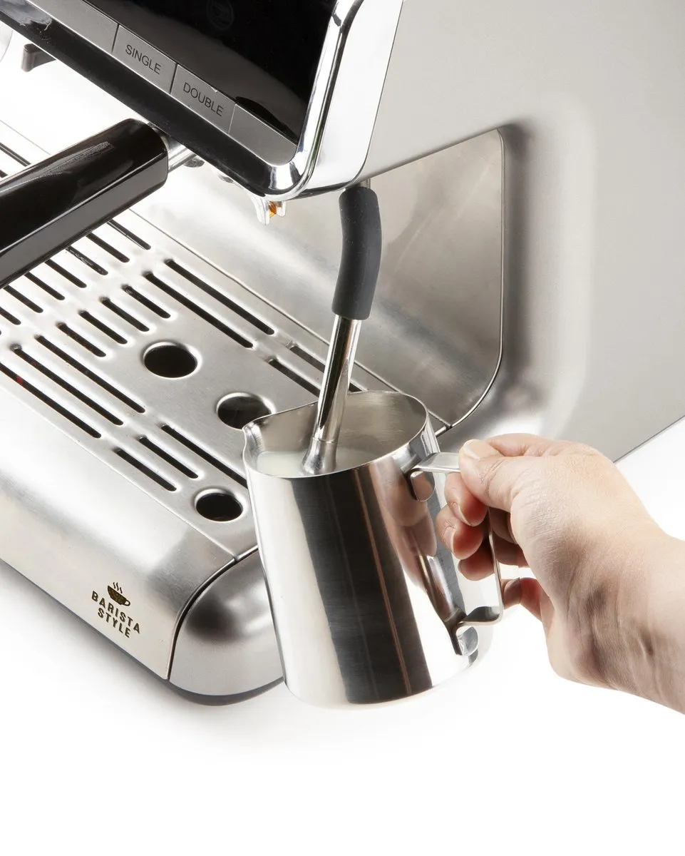 Domo DO720K Espressomachine met bonenmaler 15 bar - Zilver