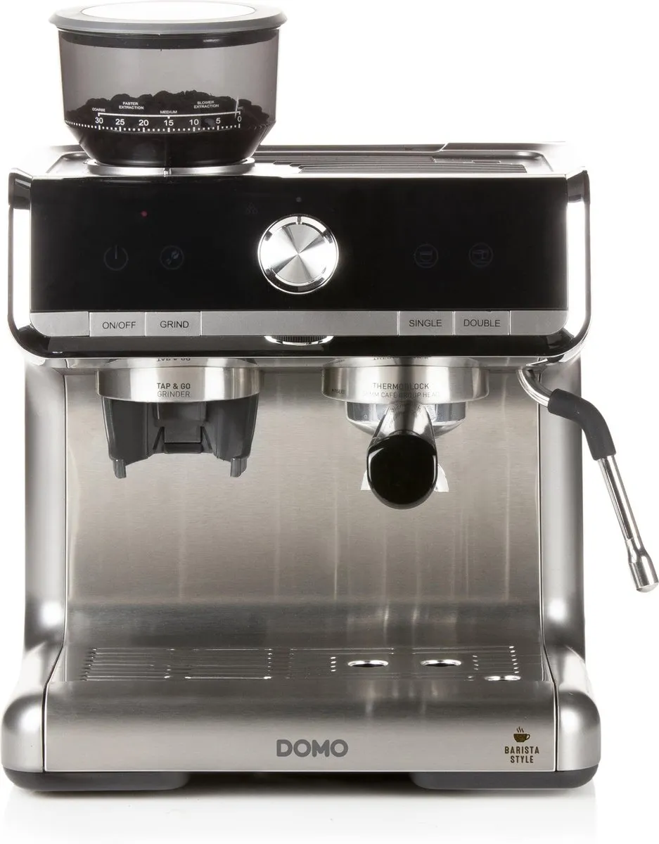 Domo DO720K Espressomachine met bonenmaler 15 bar