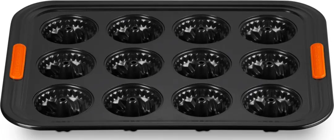 Le Creuset Bakvorm Patiliss - 12 Mini-tulbanden 40x30cm - Zwart - afbeelding 3 van 3