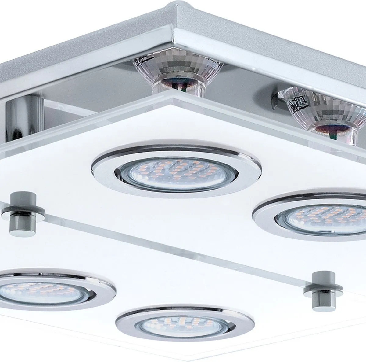 Eglo Cabo Plafondlamp 4 Lichts - Wit/Chroom