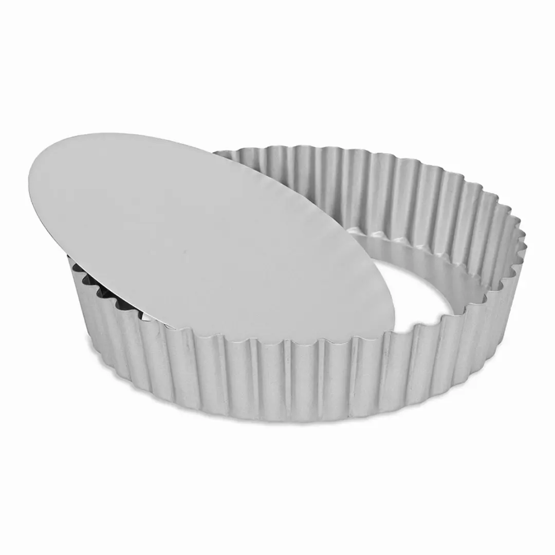 Patisse Quichevorm 15cm - Losse bodem - Zilver