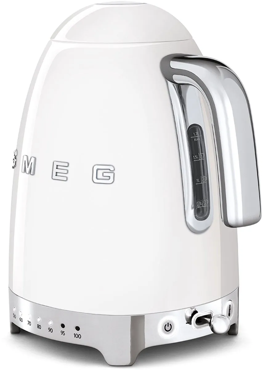 SMEG KLF04WHEU - Waterkoker - Wit - 1,7L - 7 Temperaturen