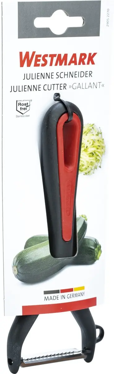 Westmark Juliennesnijder Gallant - Roestvrijstalen mes - Zwart/Rood