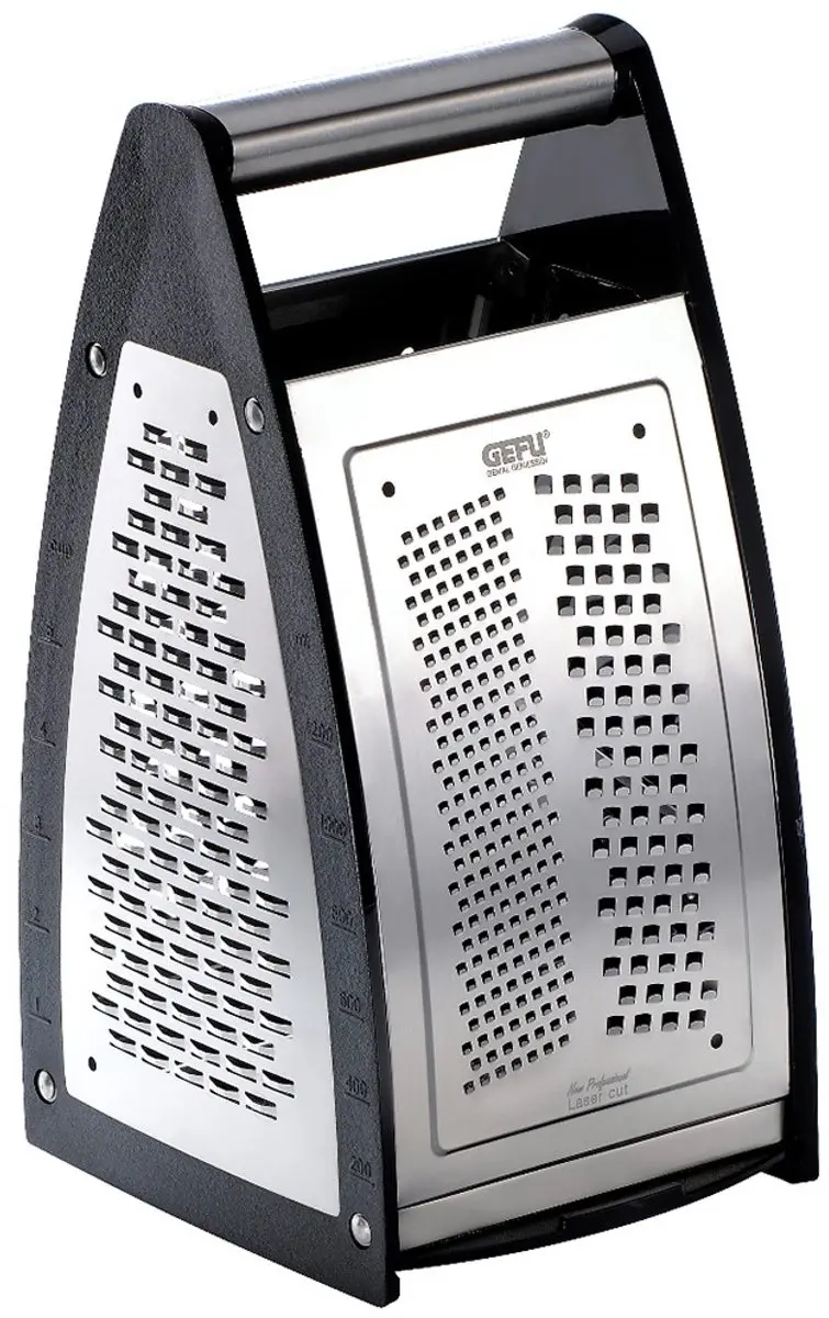 GEFU Quinto Rasp GF89037 - Zwart/Roestvrijstaal