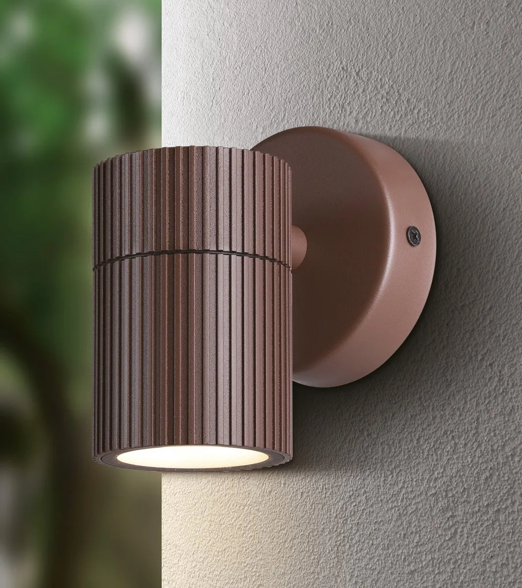 Eglo Tomelloso Wandlamp Buiten GU10 - 28W - Donkerbruin