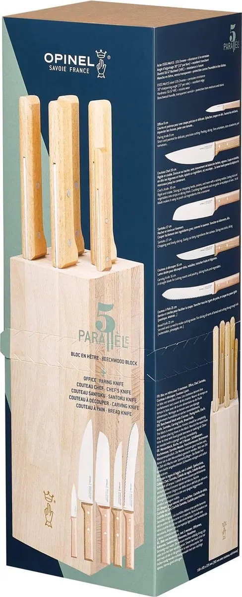 Opinel Parallèle Messenblok 5-delig