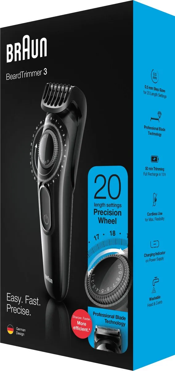 Braun BT3222 Baard- en Haartrimmer - Zwart