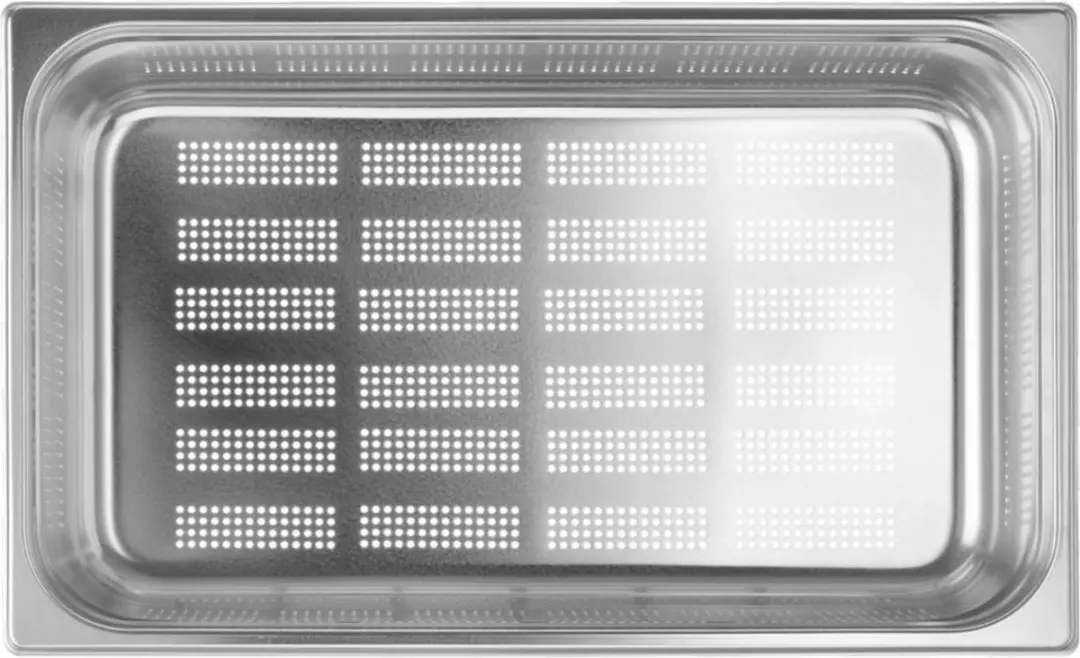 HENDI Gastronormbak 21L - Geperforeerd - 150mm - Lichtgrijs