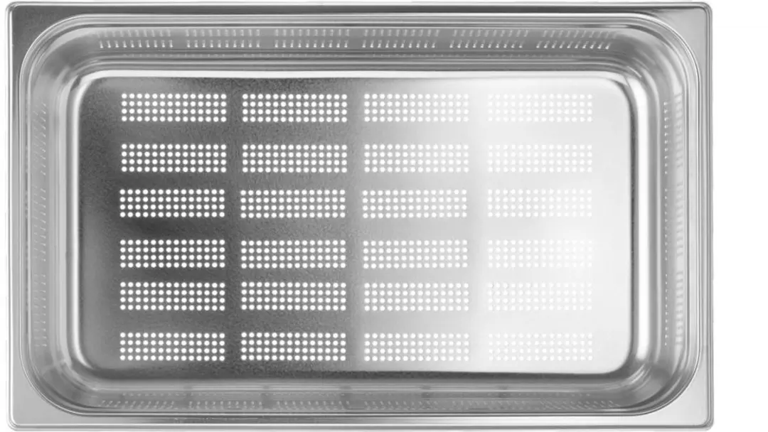 HENDI Gastronormbak 21L - Geperforeerd - 150mm - Lichtgrijs