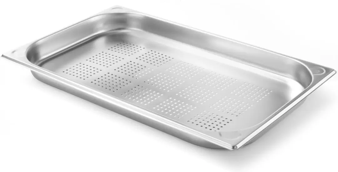 HENDI Gastronormbak 21L - Geperforeerd - 150mm - Lichtgrijs