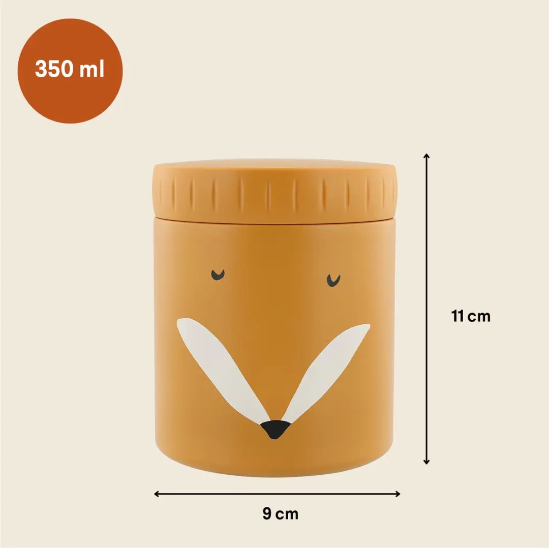 Trixie Mr. Fox Thermo Lunchpot 350ml - 3-delig - Oranje